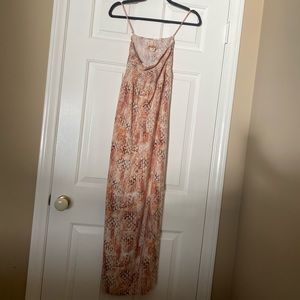 Strapless Snakeskin Print Dress